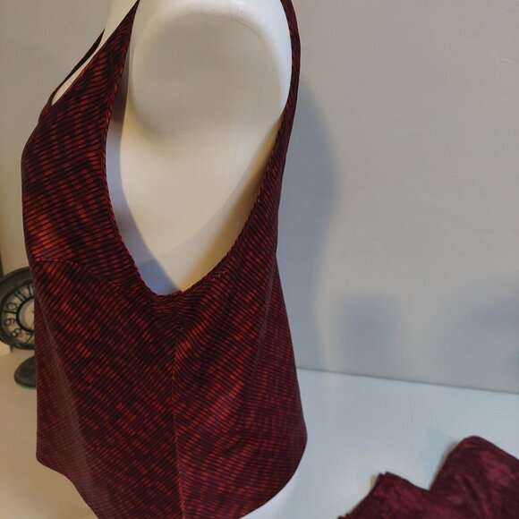 Victoria Secret Red Pijamas Size L Satin Silky Top/ Bottom Set Sleepwear Comfort - Picture 5 of 12